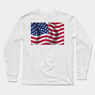 USA Flag Long Sleeve T-Shirt